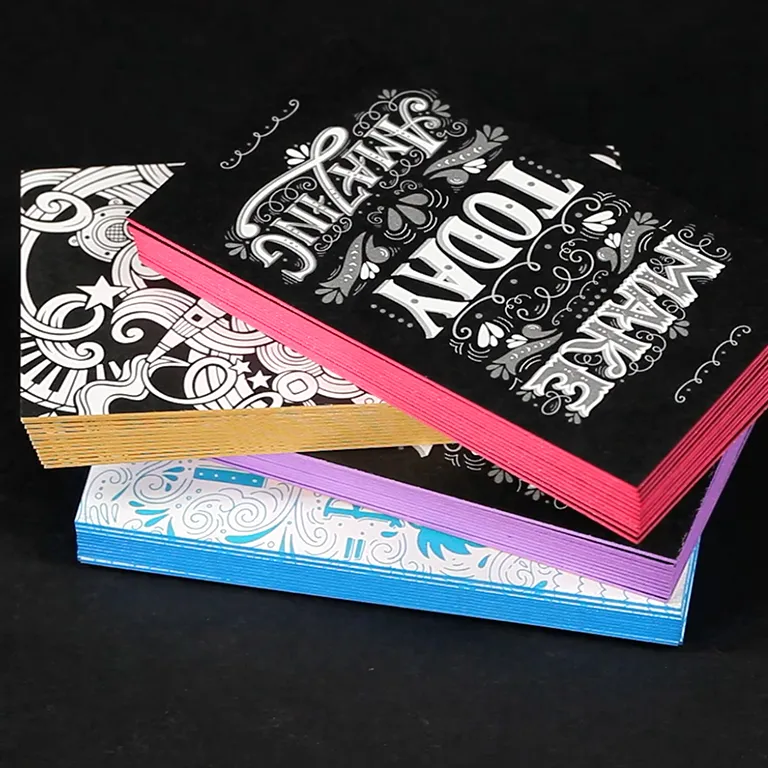Painted Edge Cards